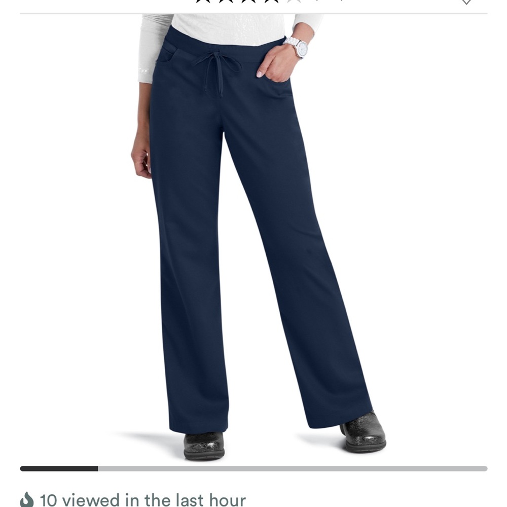 Grey’s Anatomy Classic 5 pocket drawstring scrub pants. Indigo XSP